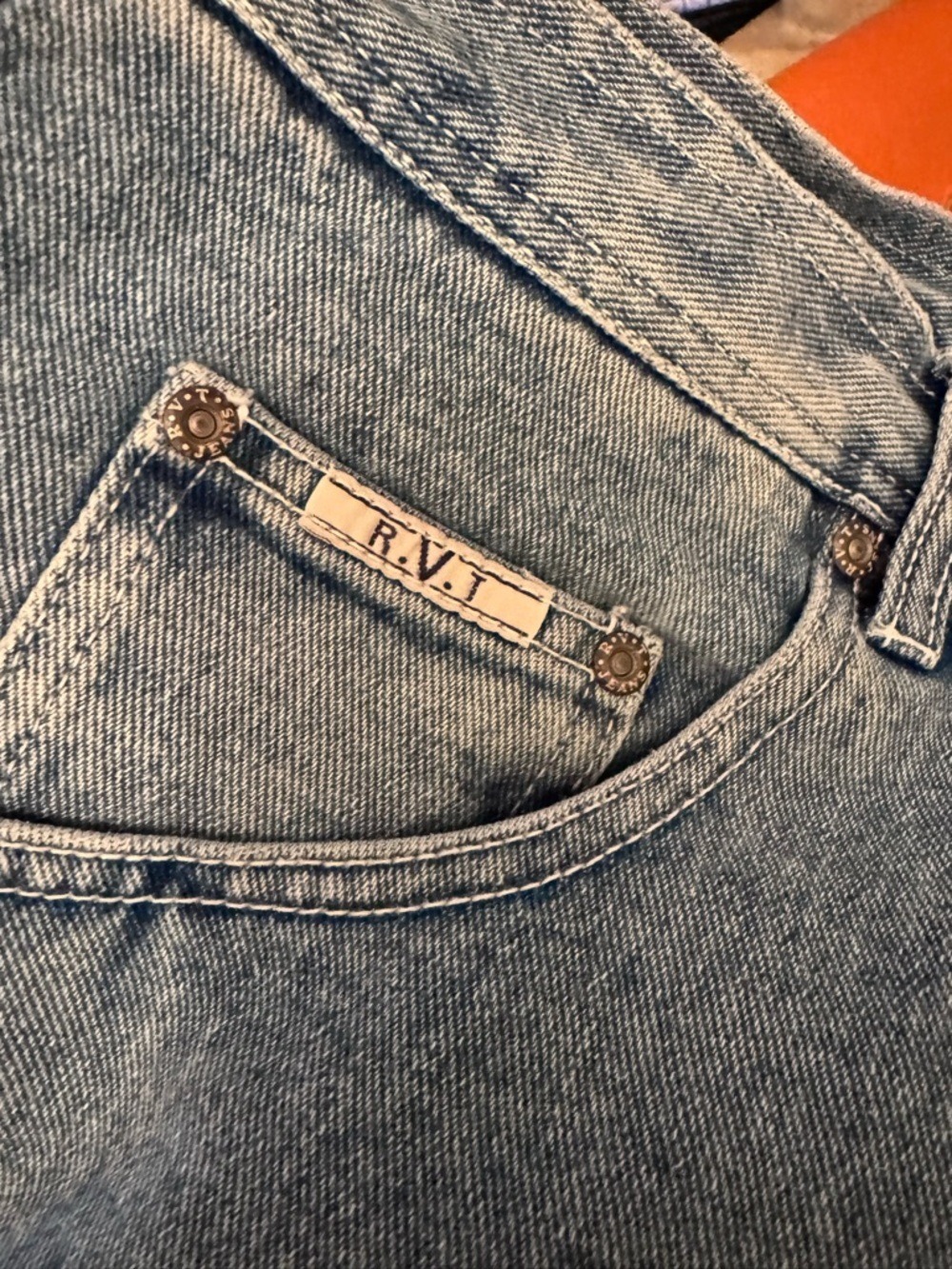 Revolt Clothing Co. Embroidered Denim Shorts plus size 16W-26W - Picture 7 of 10